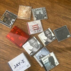 Jay-Z CD Collection - Multiple Albums (Mixed White, Black, Red, Gold)